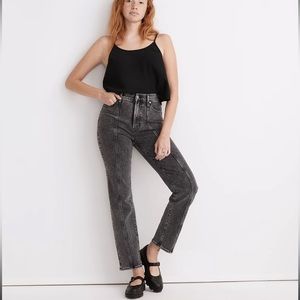 The Perfect Vintage Straight Jean in Meaford Wash: Seamed Edition